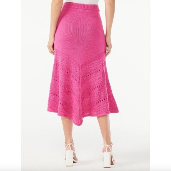 Sofia Jeans Sofia Vergara Crochet Tank Top XS Midi Skirt M Set Barbie Barbiecore - Picture 9 of 9